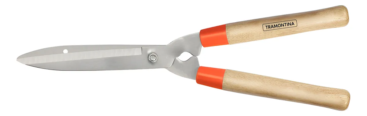 Tijera Podar Corta Cerco Cesped 25cm Tramontina Mango Madera